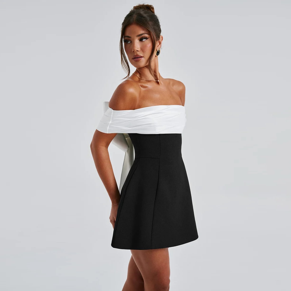 Shevella stunning bow mini dress