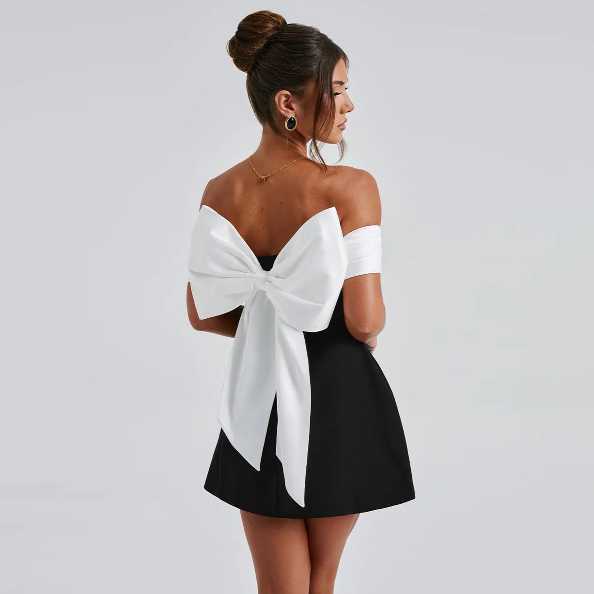 Shevella stunning bow mini dress